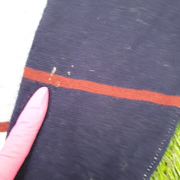 Vintage 80s MOD Striped Collared Sweater S/M 20x25 Cropped Light-Weight - Picture 5 of 11